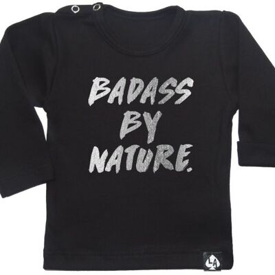 Badass by Nature manches longues : Noir
