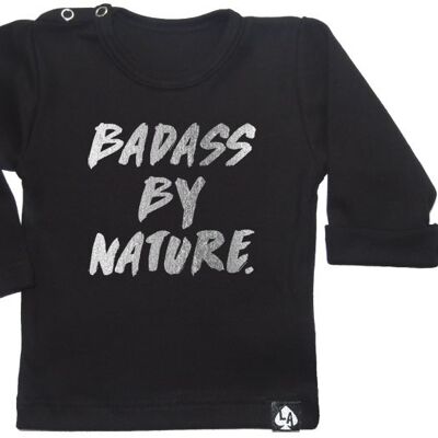 Badass by Nature manches longues : Noir