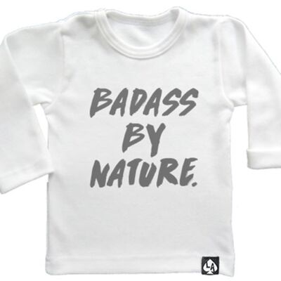 Badass by Nature long sleeve: White