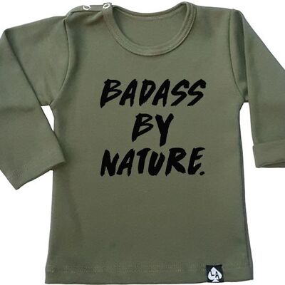 T-shirt à manches longues Badass by Nature : Kaki