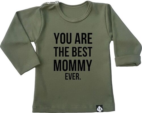 You are the best mommy ever longsleeve: Khaki