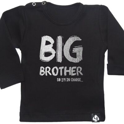 Big brother so i'm in charge longsleeve: Black