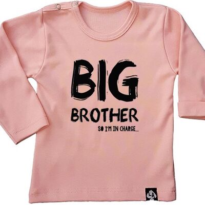 Big brother so I'm in charge long sleeve: Pink