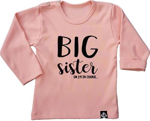 Big sister so i'm in charge longsleeve: Roze