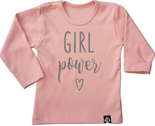 Girl power longsleeve: Roze