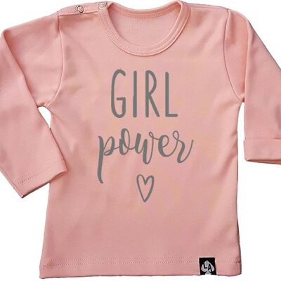 Girl-Power-Longsleeve: Rosa