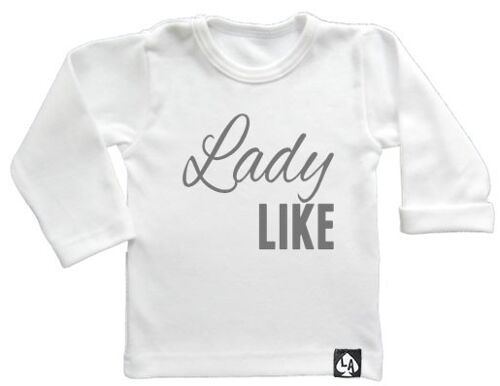 Lady like longsleeve: Wit