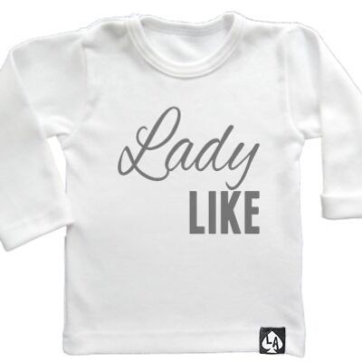 Lady like long sleeve: White