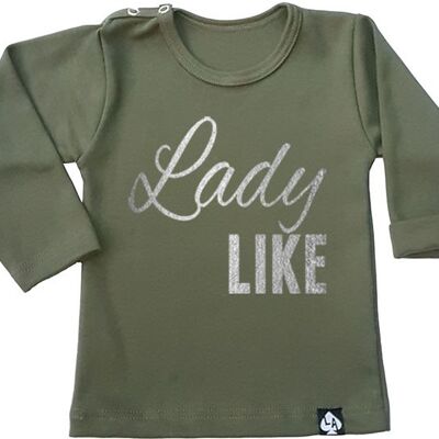 Lady like long sleeve: Khaki