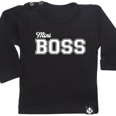 Mini Boss Langarm: Schwarz