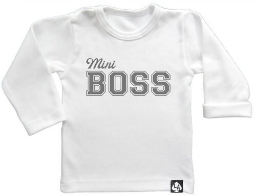 Mini boss longsleeve: Wit