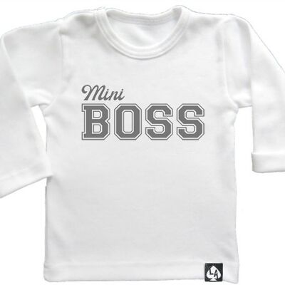 Mini Boss Langarm: Weiß