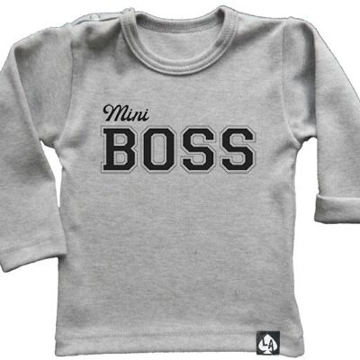 Mini boss manica lunga: grigio