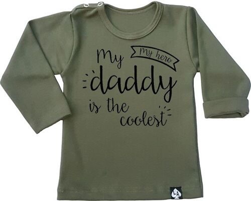 My daddy is the coolest longsleeve: Khaki