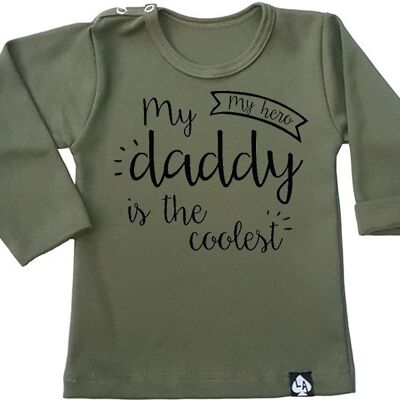 My daddy is the coolest longsleeve: Khaki