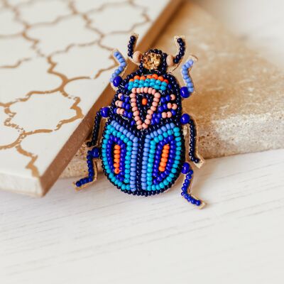 Beetle brooch