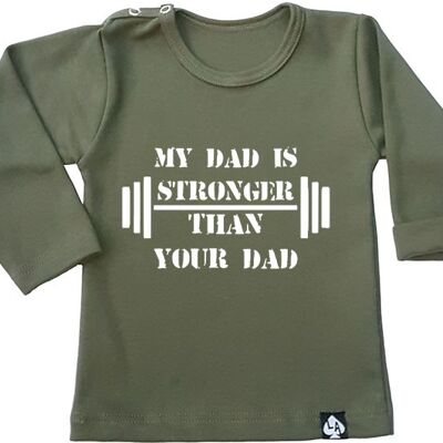 My daddy is the strongest longsleeve: Khaki