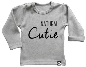 Manche longue Natural Cutie : Gris