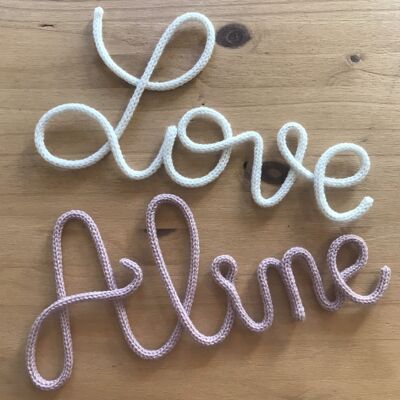 Knitted sweet word - Love