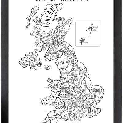 United Kingdom Print - A4
