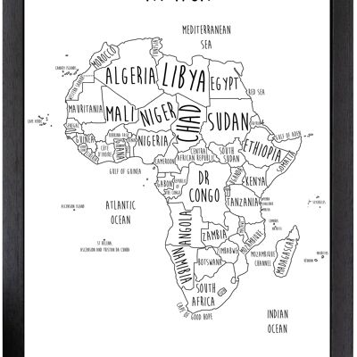 Africa Print - A4