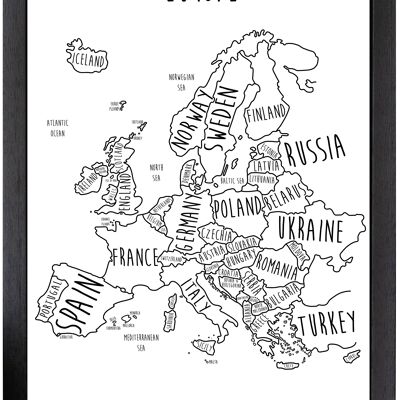 Europe Print - A3