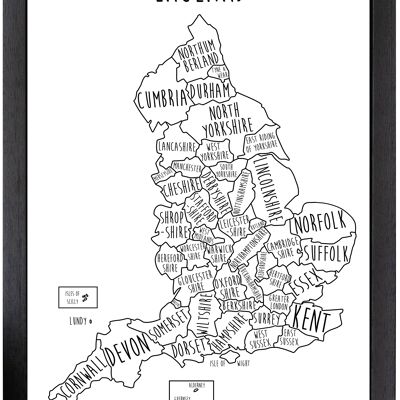 England Print - A4