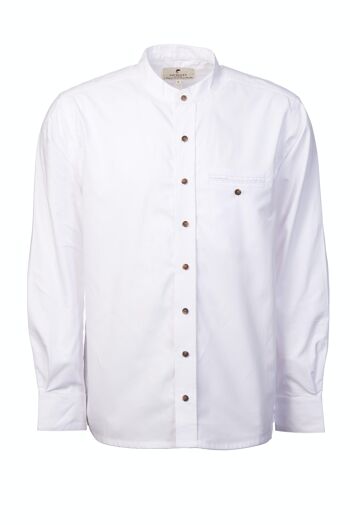 Chemise grand-père Homme Confort Coton Blanc Optique (FL43) 3