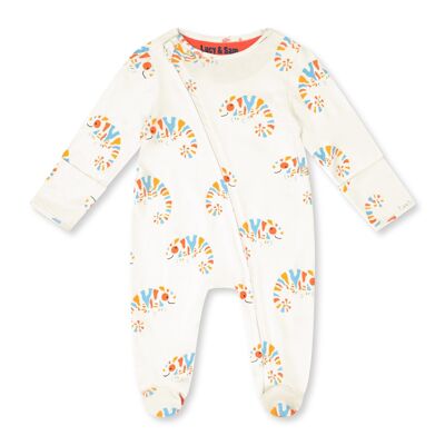 NEONATO CON ZIP CHAMELEON BIANCO