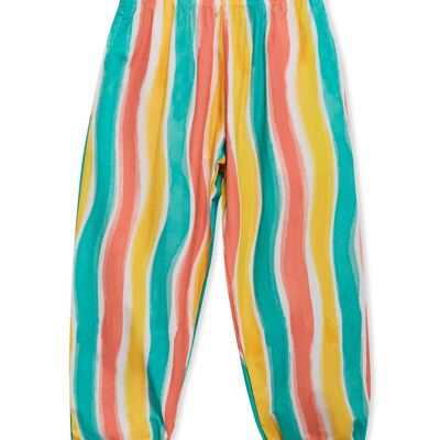 Wavy Stripe Baggy Bottoms