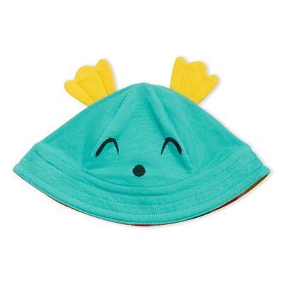 Chapeau de soleil Fugu à rayures ondulées