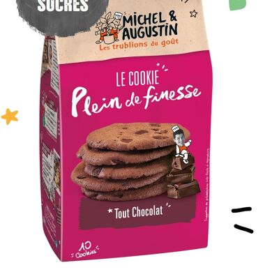 Full of finesse all-chocolate cookie with dark chocolate chips 140g