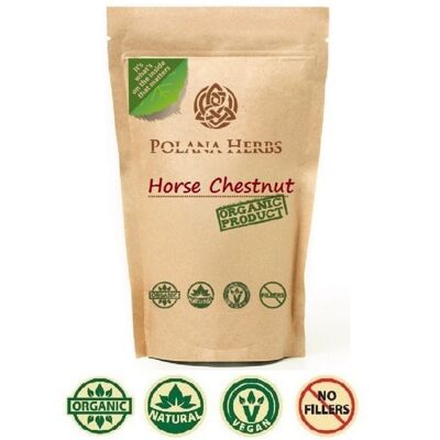 Horse Chestnut Flower Organic Bio Herbal Tea - Aesculus hippocastanum flos - 100g pack - 50 cups