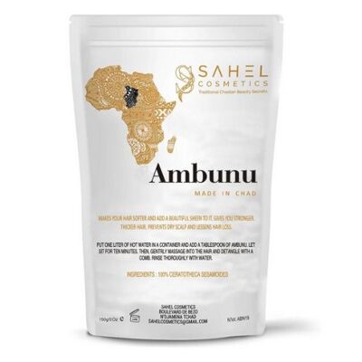 150g Ambunu leaves 3 in 1 treatment cleanses, detangles and fights against alopecia