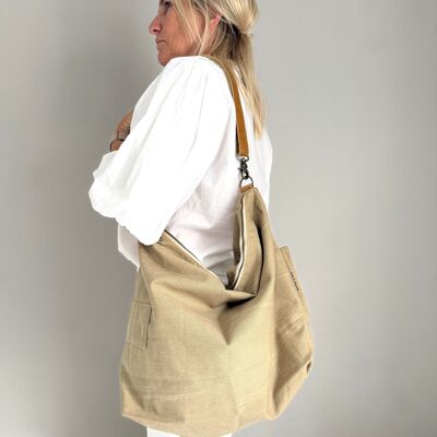 BaggyBag (cotone riciclato color cachi) NUOVO LOTTO