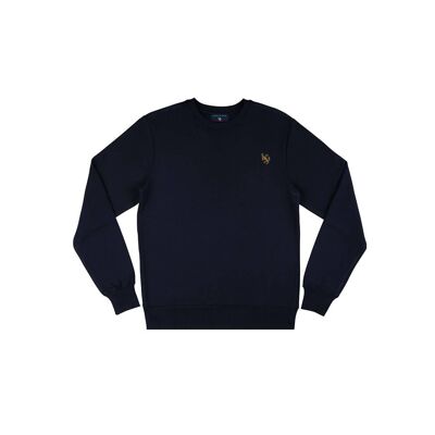Sweat-shirt brodé de logo de luxe - Fabriqué à Londres - 100% coton - Végétalien - Climat neutre