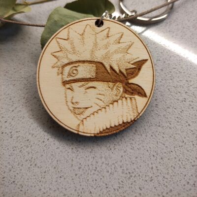 Wooden Naruto Keychain, Anime Keyring