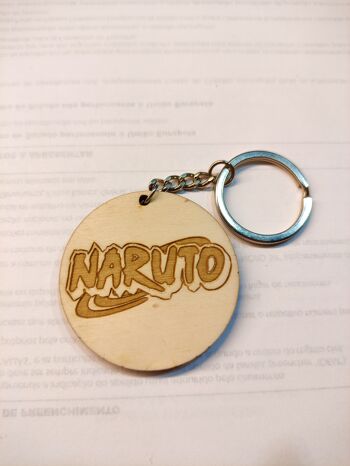 Porte-clés Naruto en bois, Porte-clés Anime, Équipe 7, Kakashi, Sakura, Naruto et Sasuke 4