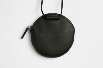Mini-sac rond en cuir Noir 2