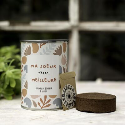 Sowing kit "My sister you are the best" Made in France