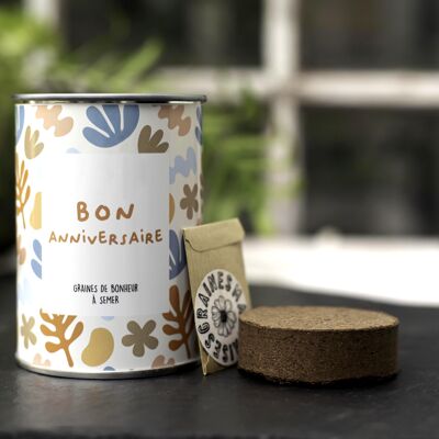 "Bon Anniversaire" sowing kit Made in France