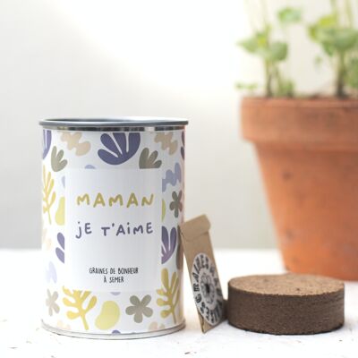 Kit di semina "Mamma, ti amo" Prodotto in Francia