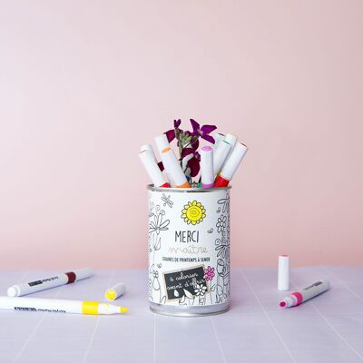 Kit à semer "Merci maître - À colorier" Fabriqué en France