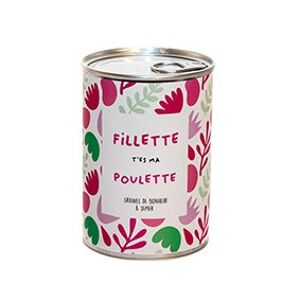 Kit à semer "Fillette t'es ma poulette" Fabriqué en France