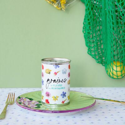 Kit di semina "Semi di fiori selvatici di montagna" Prodotto in Francia