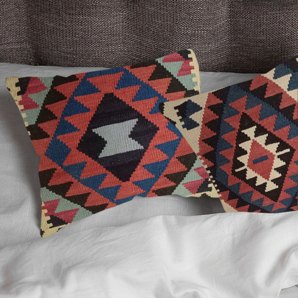 Fodera per cuscino Envy intrecciata a mano in Kilim