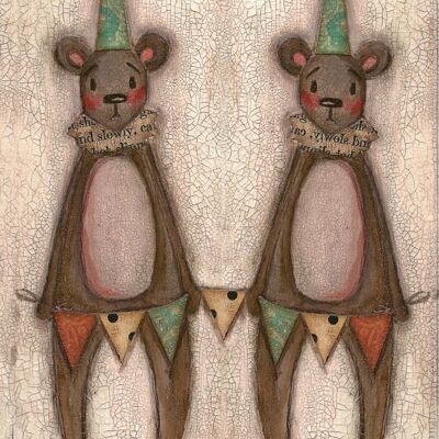 Postcard circus bear