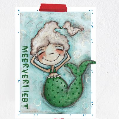 Postcard Mermaid Agathe