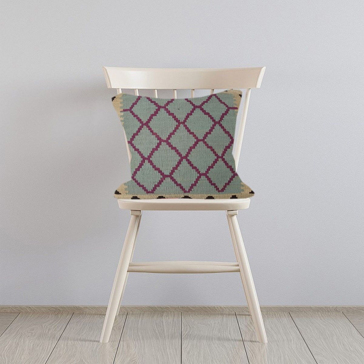 Fodera per cuscino cosmica intrecciata a mano Kilim