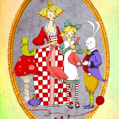 Carte postale Alice au pays des merveilles